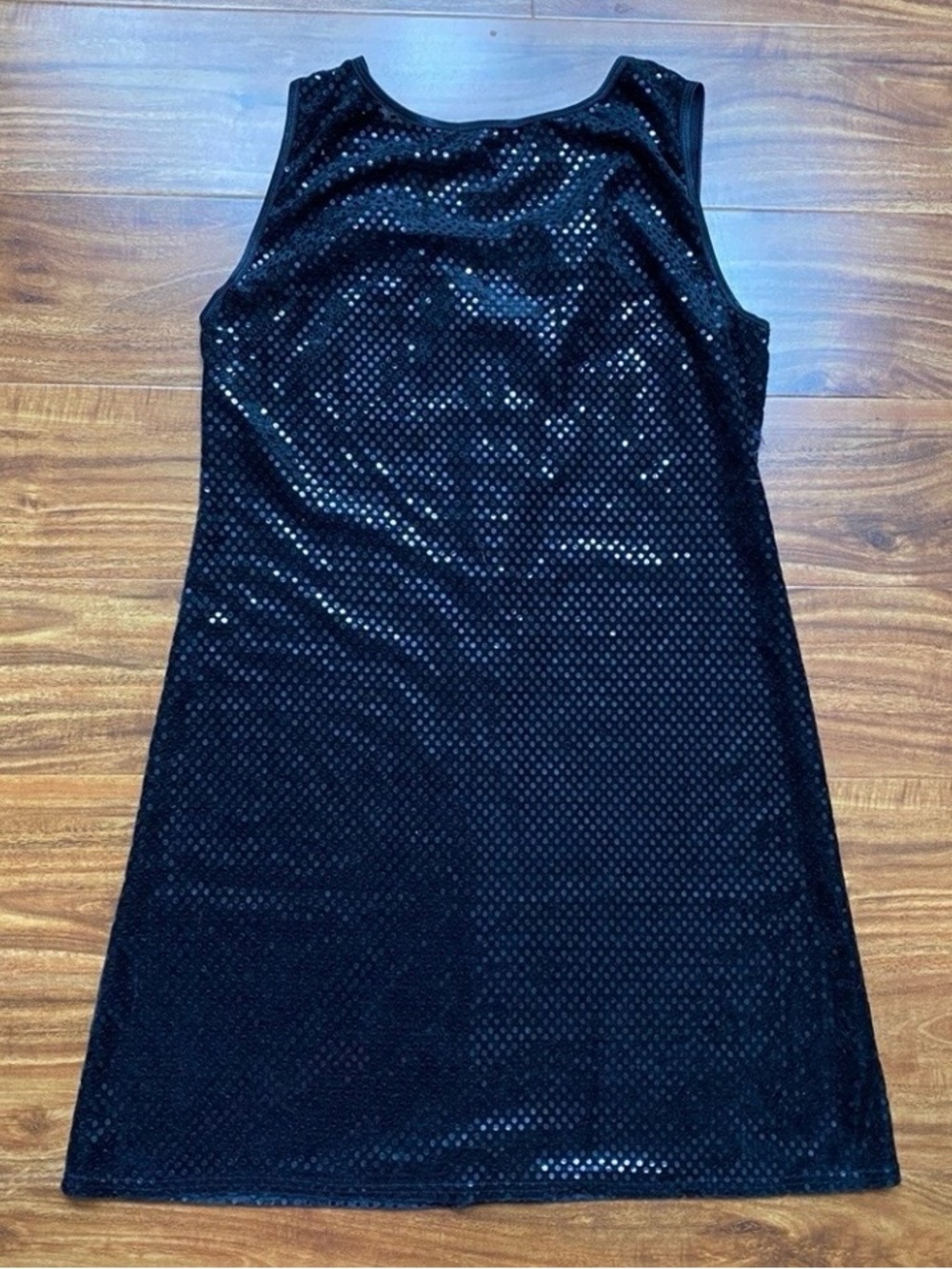 Vintage Juniors Great American Sportswear Black Sparkle Sleeveless Dress Size 11